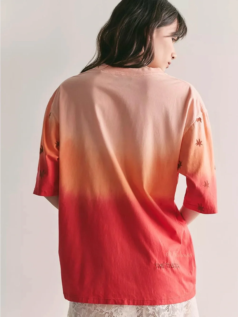 NWT Free People The Tales Dip Dye Star Tee